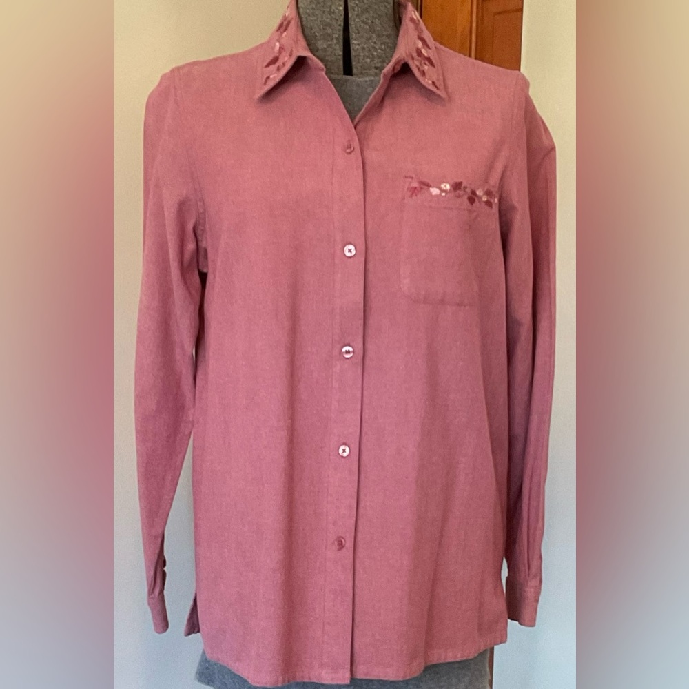 Blair Vintage Embroidered Button Down Shirt - Picture 2 of 8